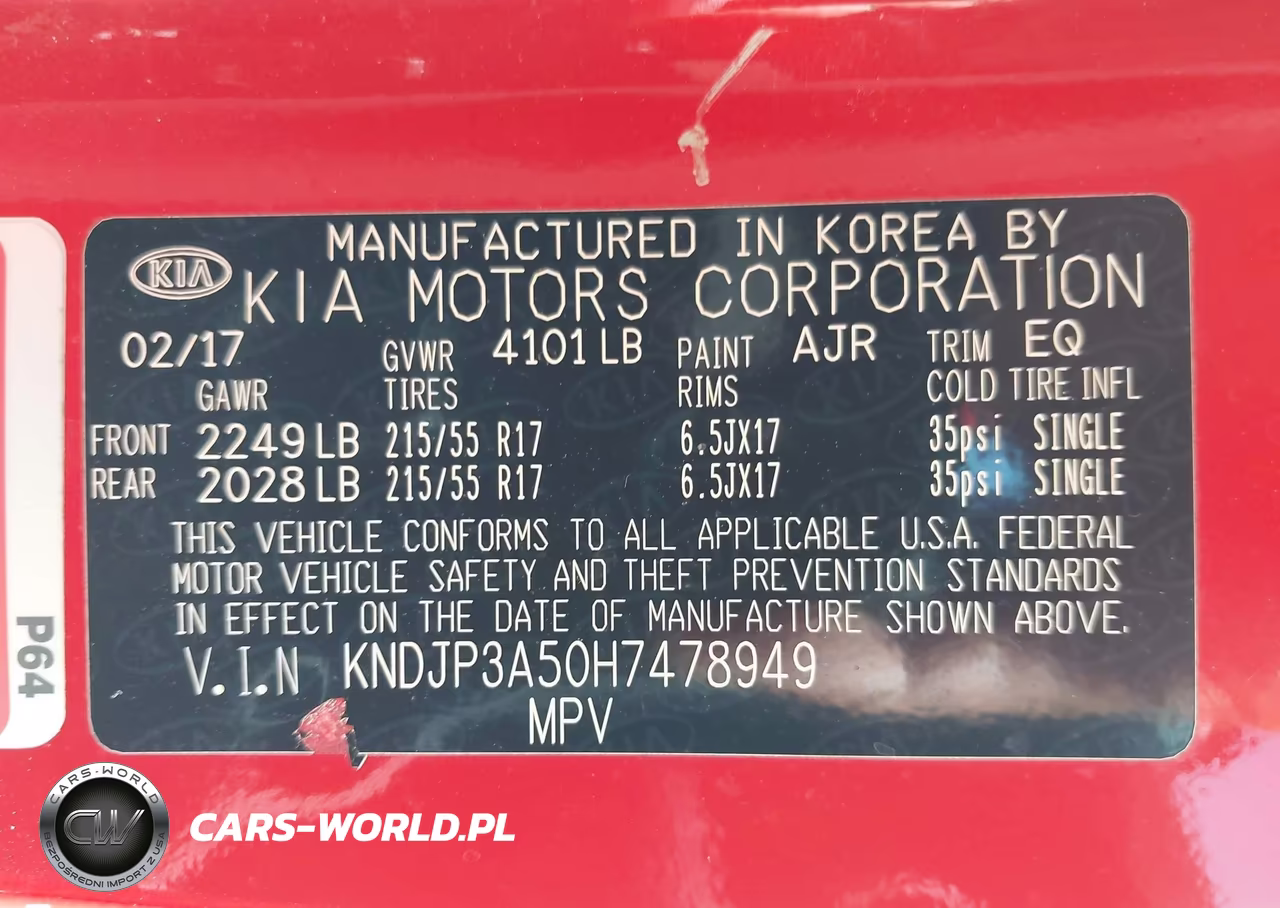 2017 Kia Soul + VIN:KNDJP3A50H7478949 - 9
