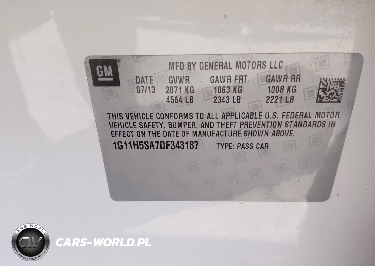 2013 Chevrolet Malibu 1Lz VIN:1G11H5SA7DF343187 - 9