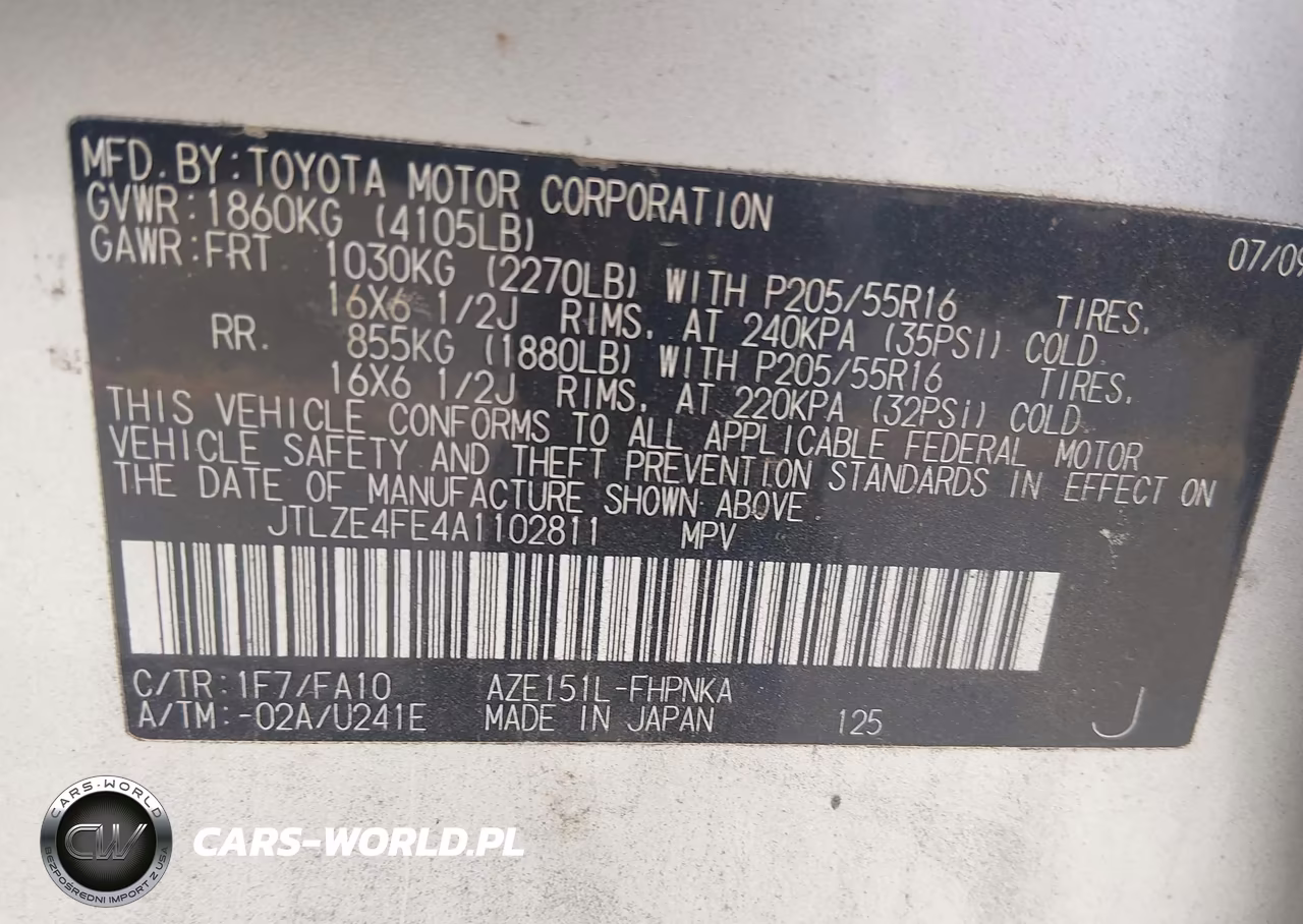 2010 Scion Xb VIN:JTLZE4FE4A1102811 - 9