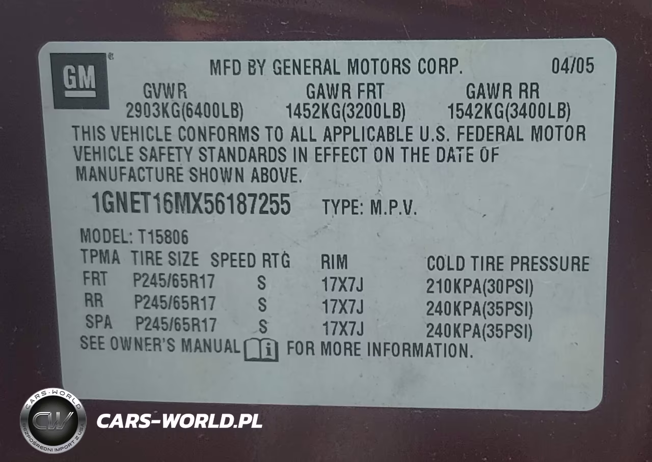 2005 Chevrolet Trailblazer Ext Lt VIN:1GNET16MX56187255 - 9