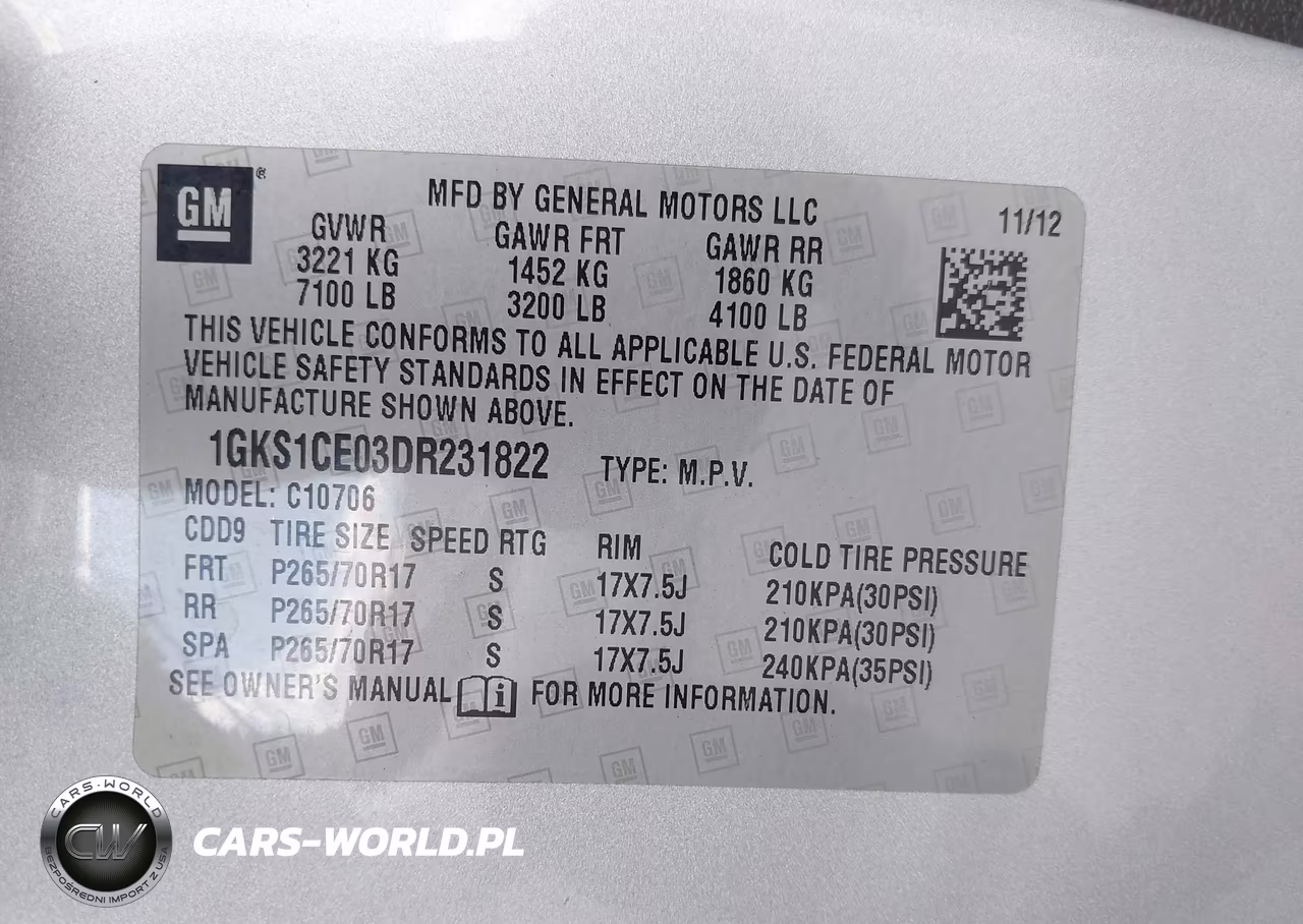 2013 GMC Yukon Slt VIN:1GKS1CE03DR231822 - 9
