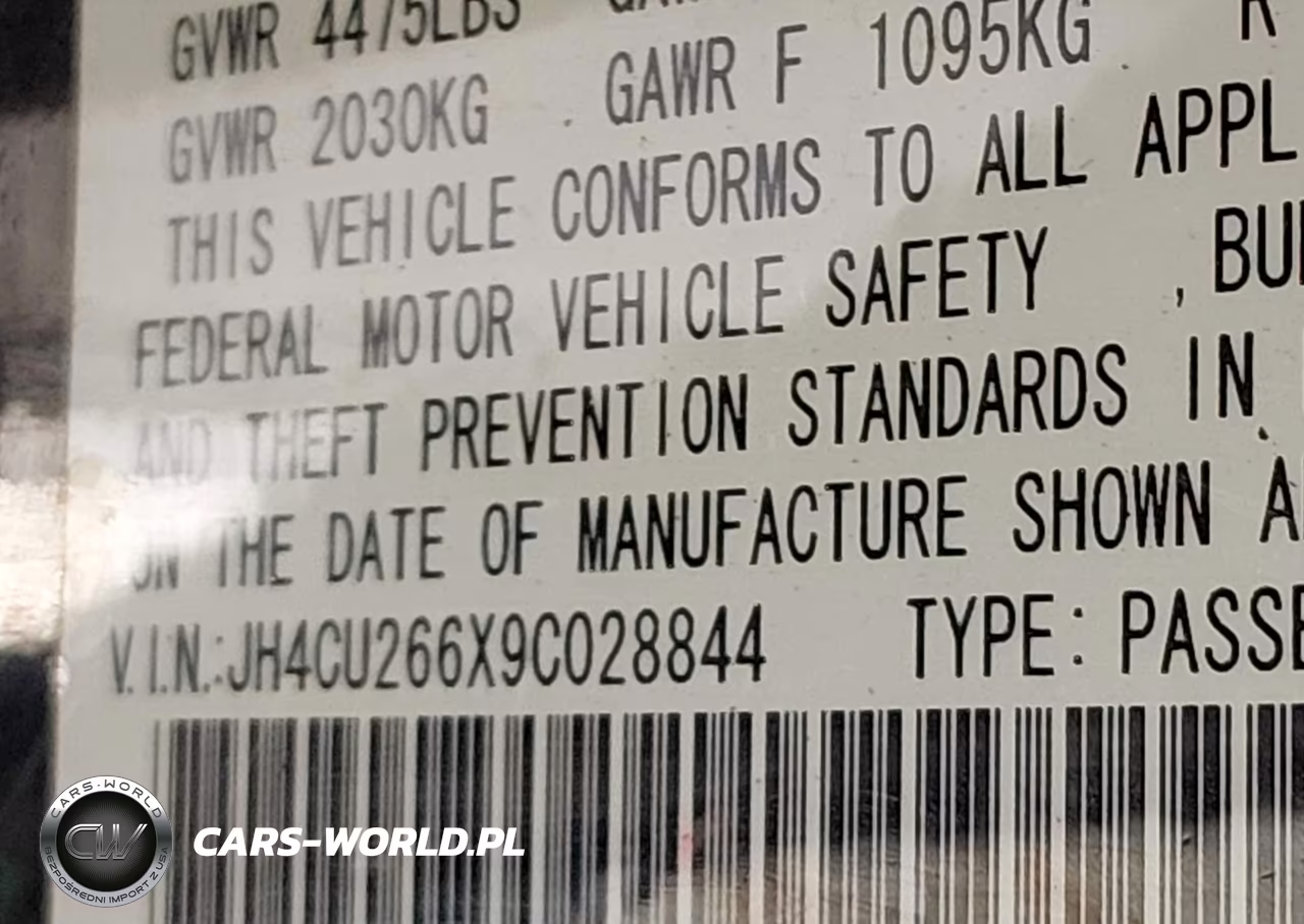 2009 Acura Tsx VIN:JH4CU266X9C028844 - 9