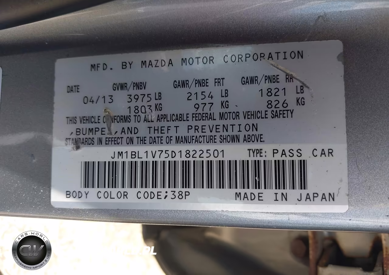 2013 Mazda Mazda3 I Touring VIN:JM1BL1V75D1822501 - 9