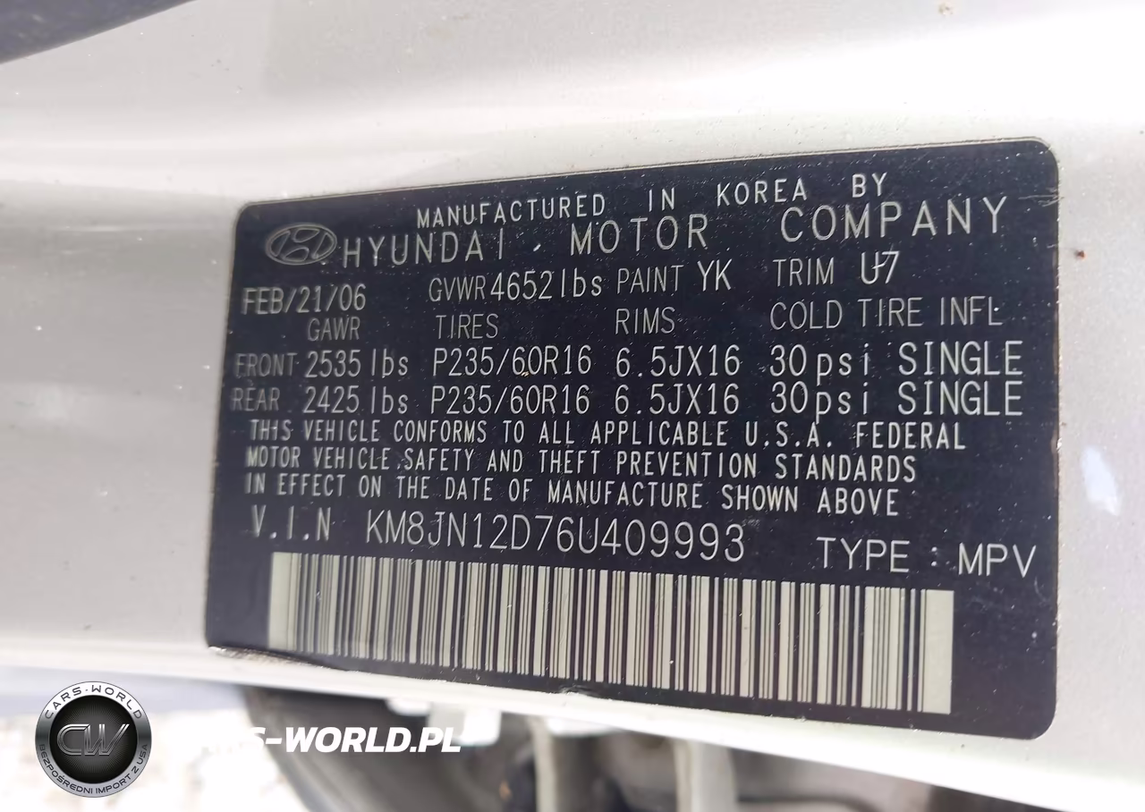 2006 Hyundai Tucson Gls-Limited VIN:KM8JN12D76U409993 - 9