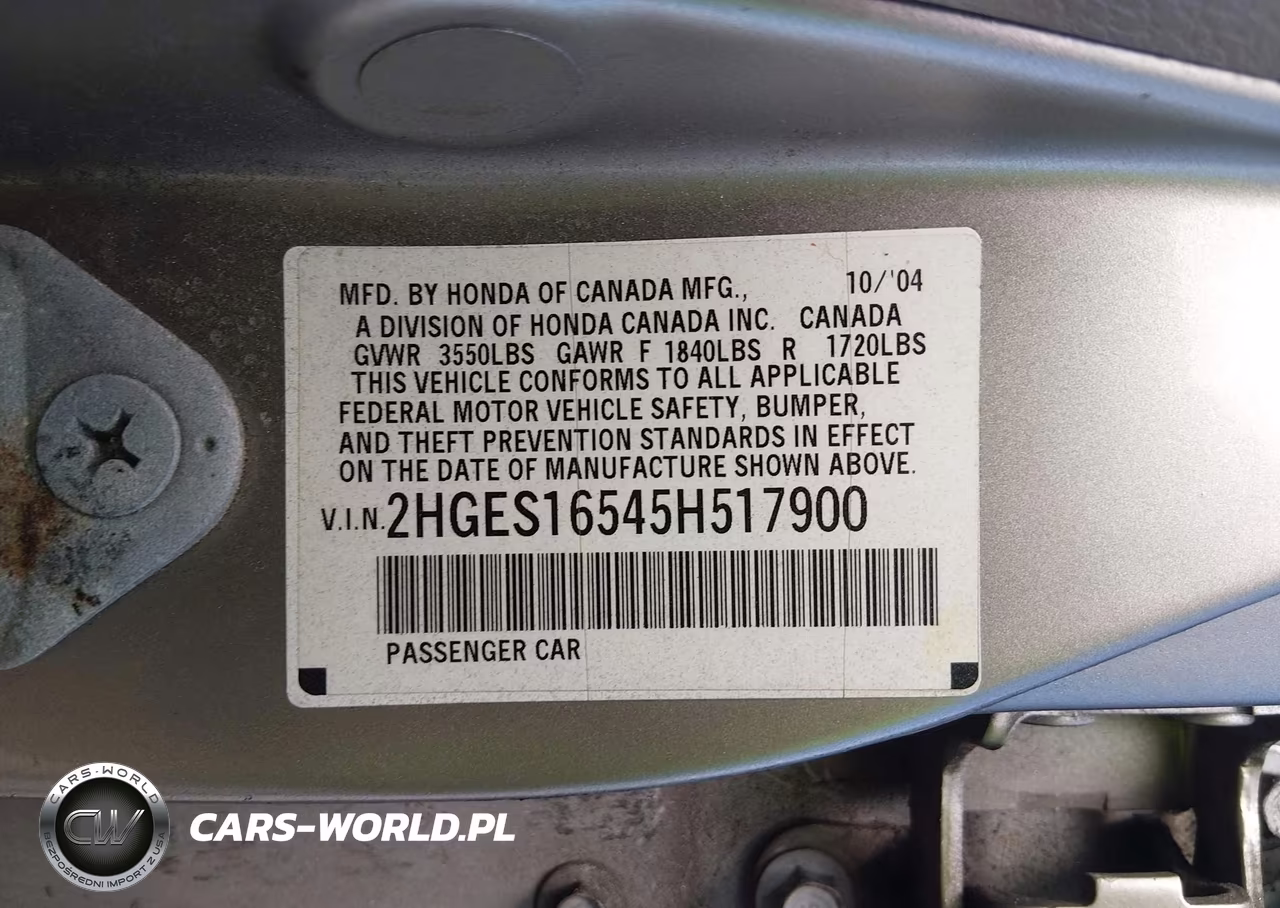2005 Honda Civic Lx VIN:2HGES16545H517900 - 9