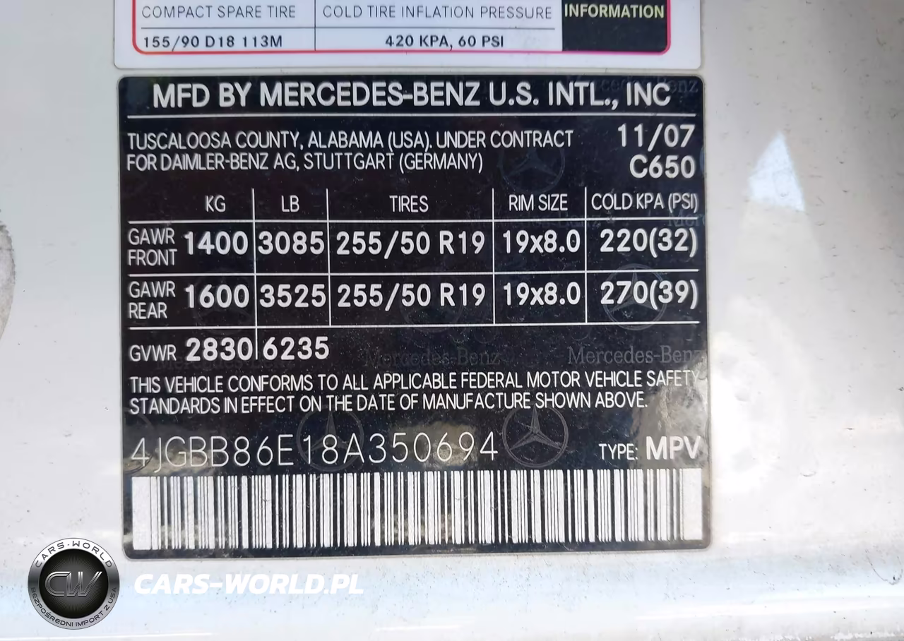 2008 Mercedes-Benz Ml 350 4Matic VIN:4JGBB86E18A350694 - 9