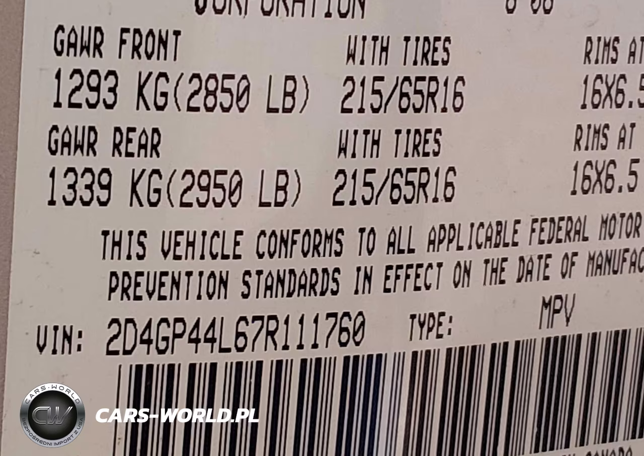 2007 Dodge Grand Caravan Sxt VIN:2D4GP44L67R111760 - 9