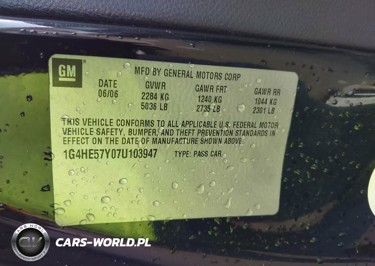 2007 Buick Lucerne Cxs VIN:1G4HE57Y07U103947 - 9
