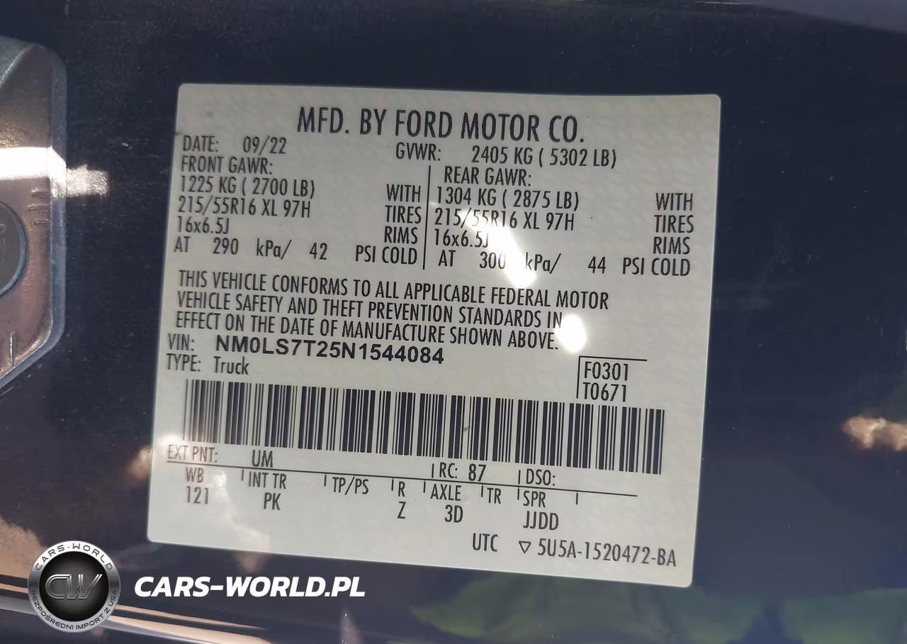 2022 Ford Transit Connect Xlt VIN:NM0LS7T25N1544084 - 9