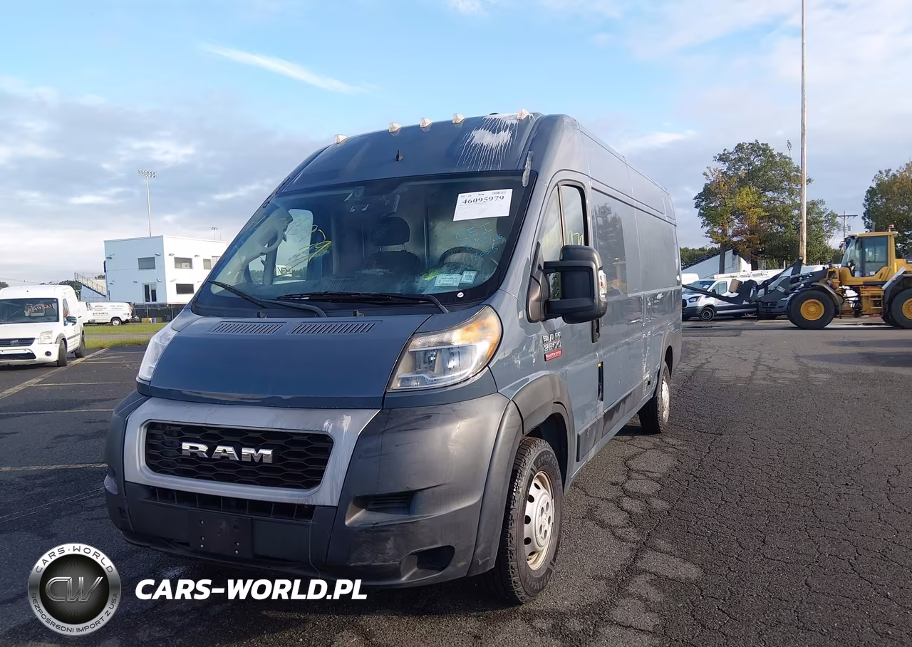 2019 Ram Promaster 3500 Cargo Van High Roof 159 Wb Ext VIN:3C6URVJG5KE558055 - 2