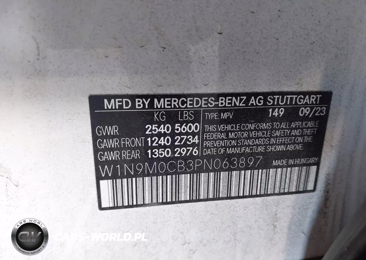 2023 Mercedes-Benz Eqb 250 Suv VIN:W1N9M0CB3PN063897 - 9