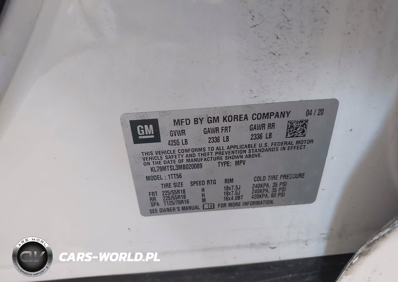 2021 Chevrolet Trailblazer Fwd Rs VIN:KL79MTSL3MB020089 - 9
