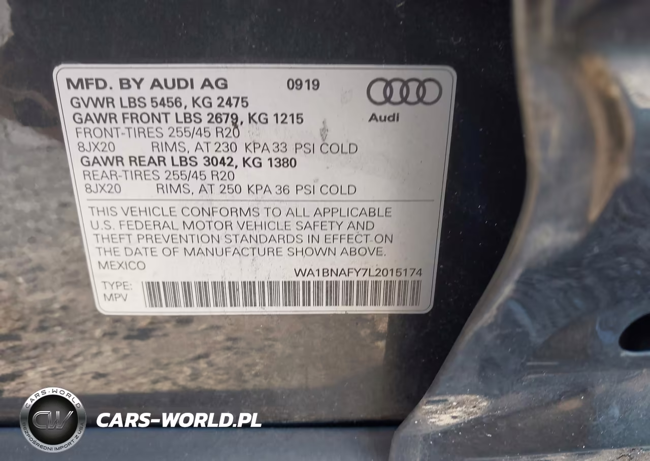 2020 Audi Q5 Premium Plus 45 Tfsi Quattro S Tronic VIN:WA1BNAFY7L2015174 - 9