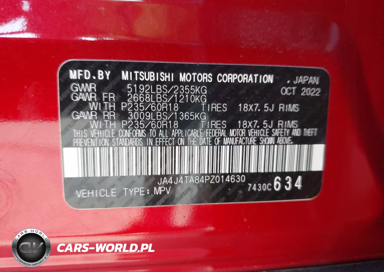 2023 Mitsubishi Outlander Es 2.5 S-Awc VIN:JA4J4TA84PZ014630 - 9