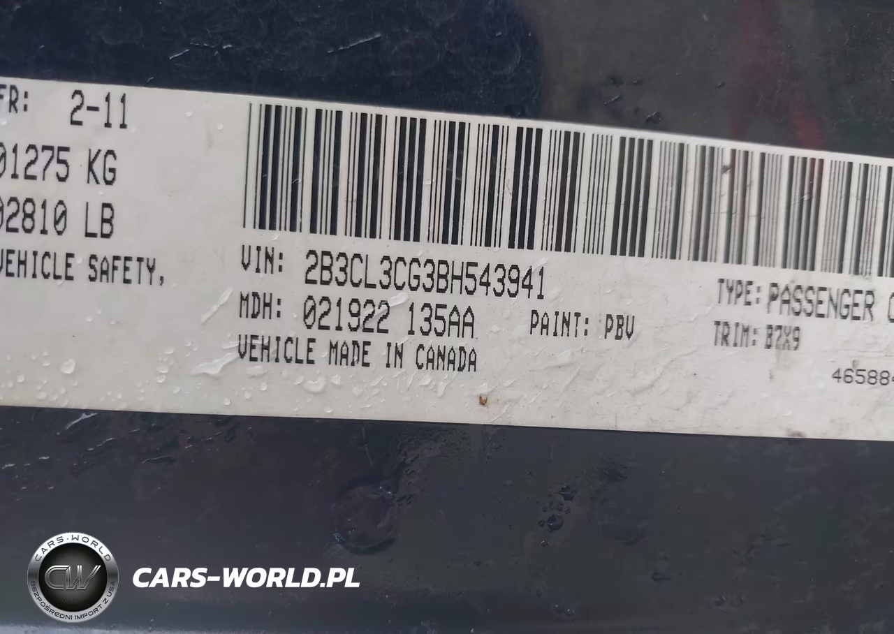 2011 Dodge Charger VIN:2B3CL3CG3BH543941 - 9