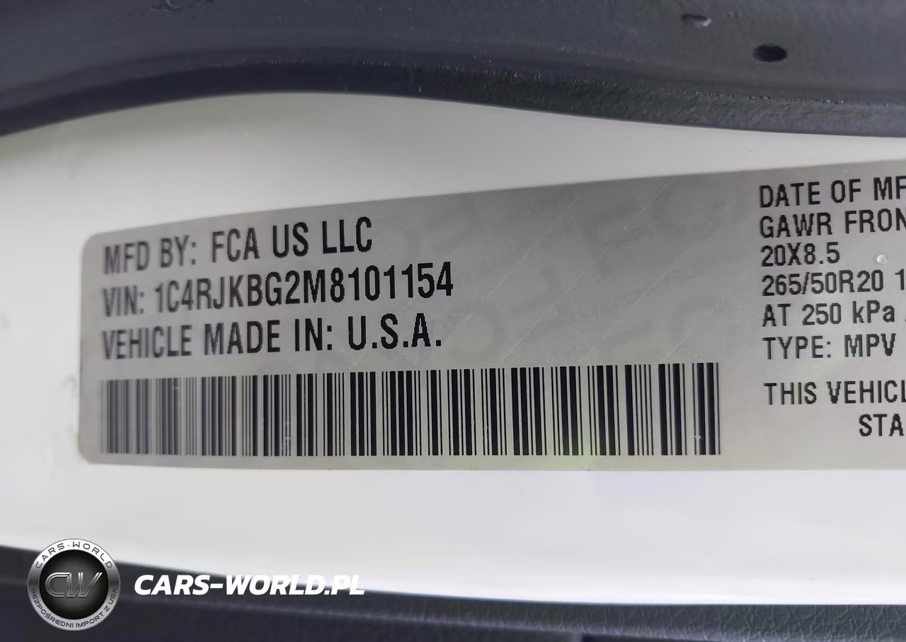 2021 Jeep Grand Cherokee L Limited 4X4 VIN:1C4RJKBG2M8101154 - 9