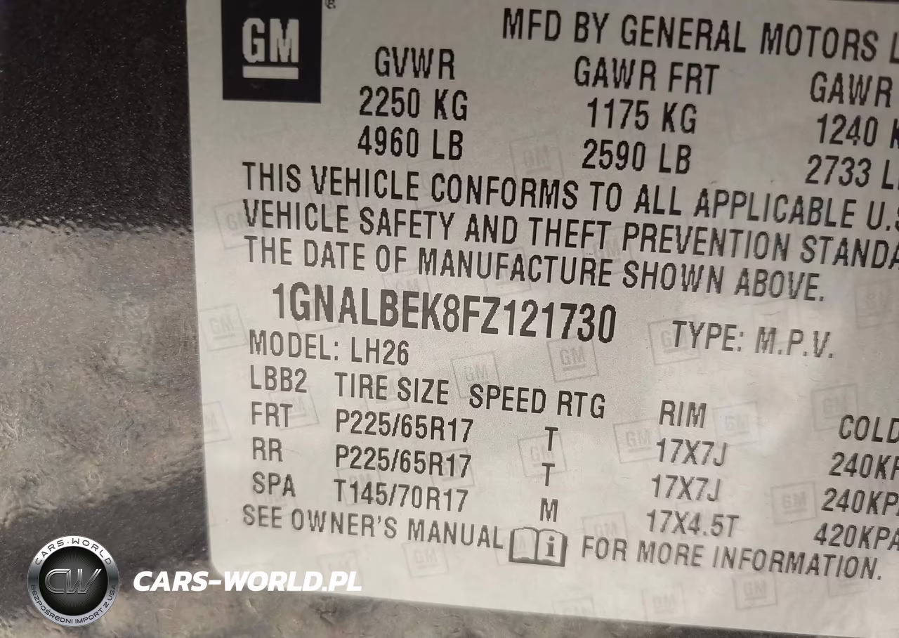 2015 Chevrolet Equinox 1Lt VIN:1GNALBEK8FZ121730 - 9