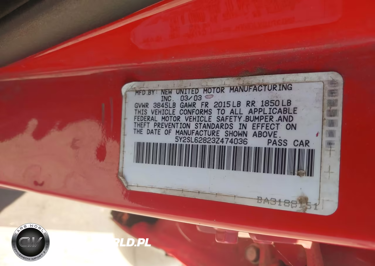 2003 Pontiac Vibe VIN:5Y2SL62823Z474036 - 9