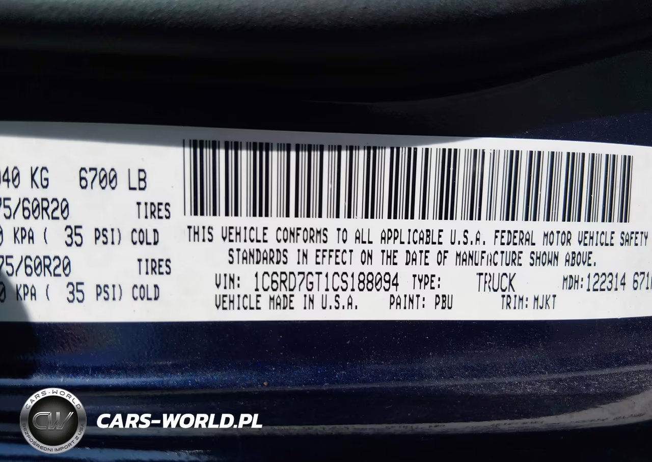 2012 Ram 1500 Big Horn VIN:1C6RD7GT1CS188094 - 9