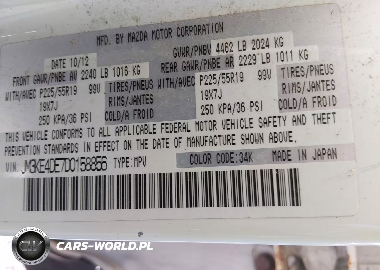 2013 Mazda Cx-5 Grand Touring VIN:JM3KE4DE7D0158856 - 9