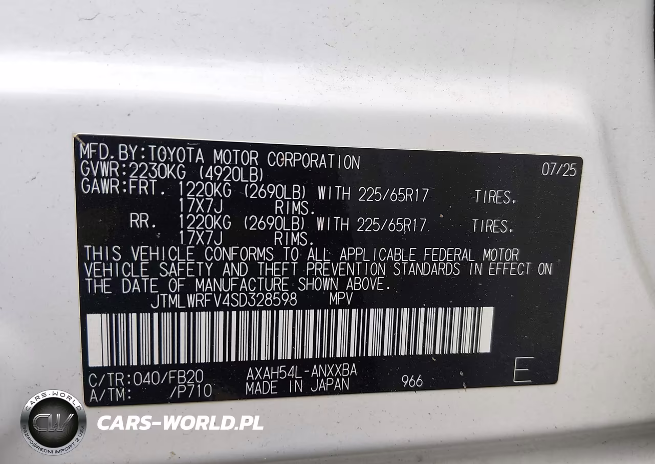 2025 Toyota Rav4 Hybrid Le VIN:JTMLWRFV4SD328598 - 9