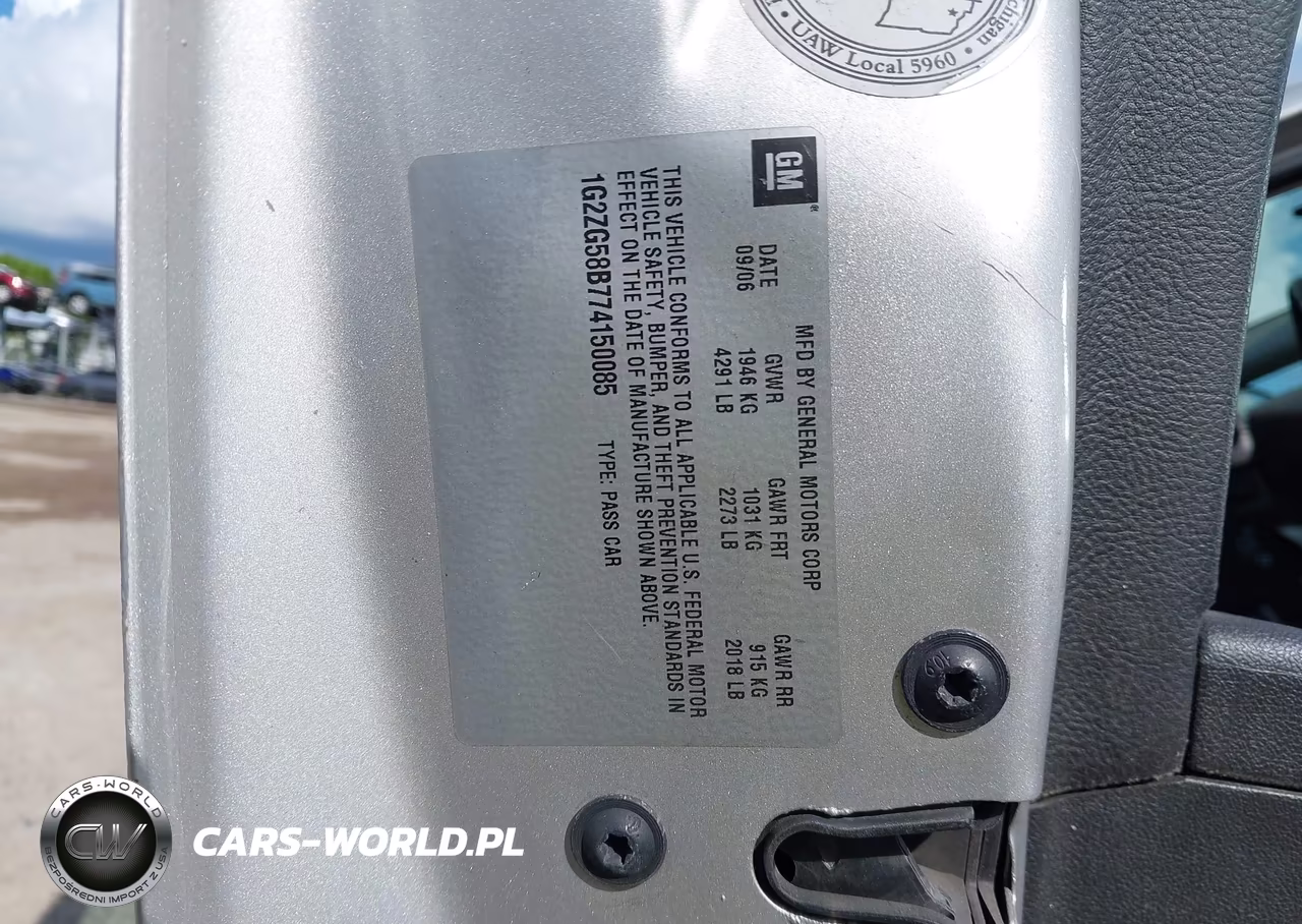 2007 Pontiac G6 VIN:1G2ZG58B774150085 - 9