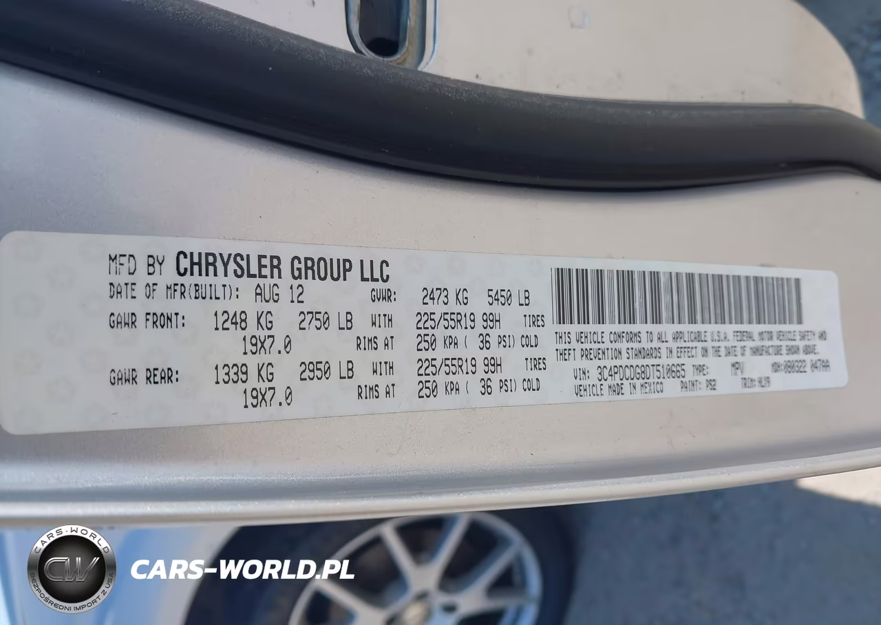 2013 Dodge Journey Crew VIN:3C4PDCDG8DT510665 - 9