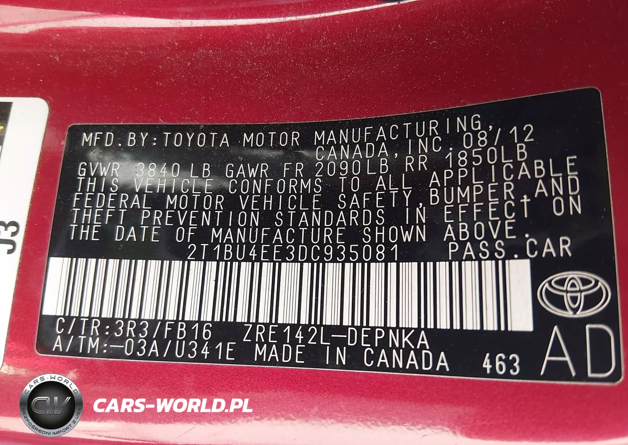 2013 Toyota Corolla Le VIN:2T1BU4EE3DC935081 - 9