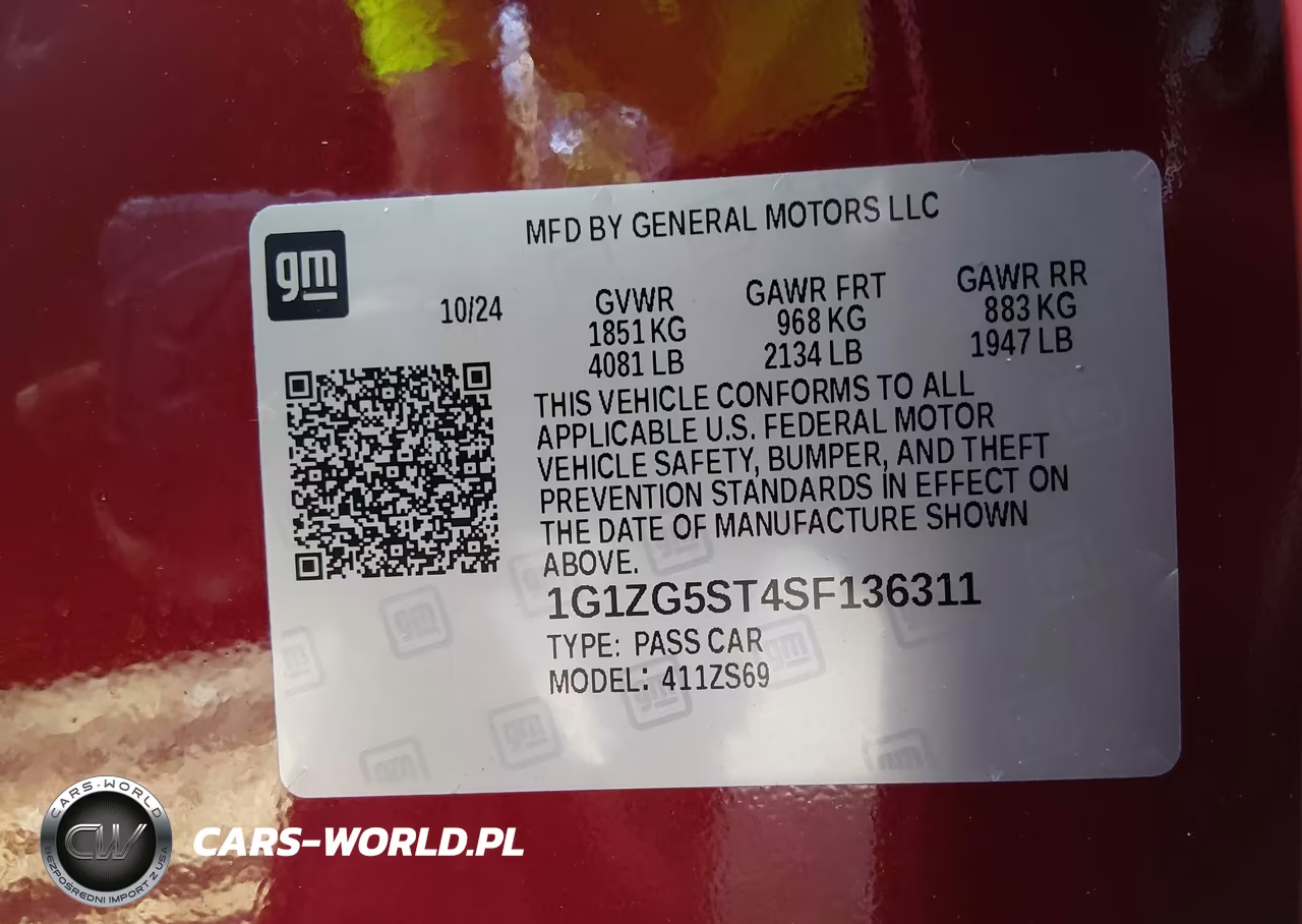 2025 Chevrolet Malibu Fwd Rs VIN:1G1ZG5ST4SF136311 - 9