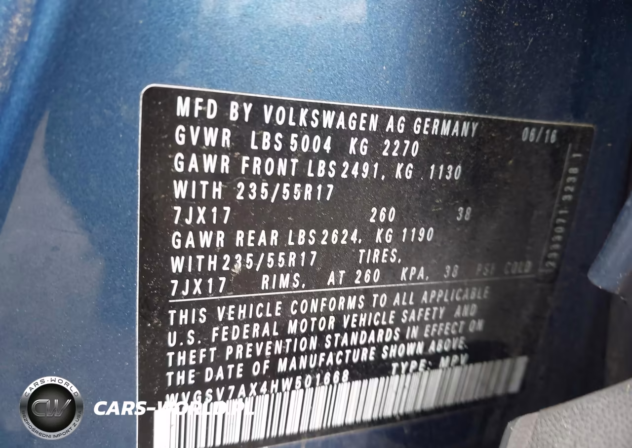 2017 Volkswagen Tiguan 2.0T Wolfsburg Edition VIN:WVGSV7AX4HW501668 - 9