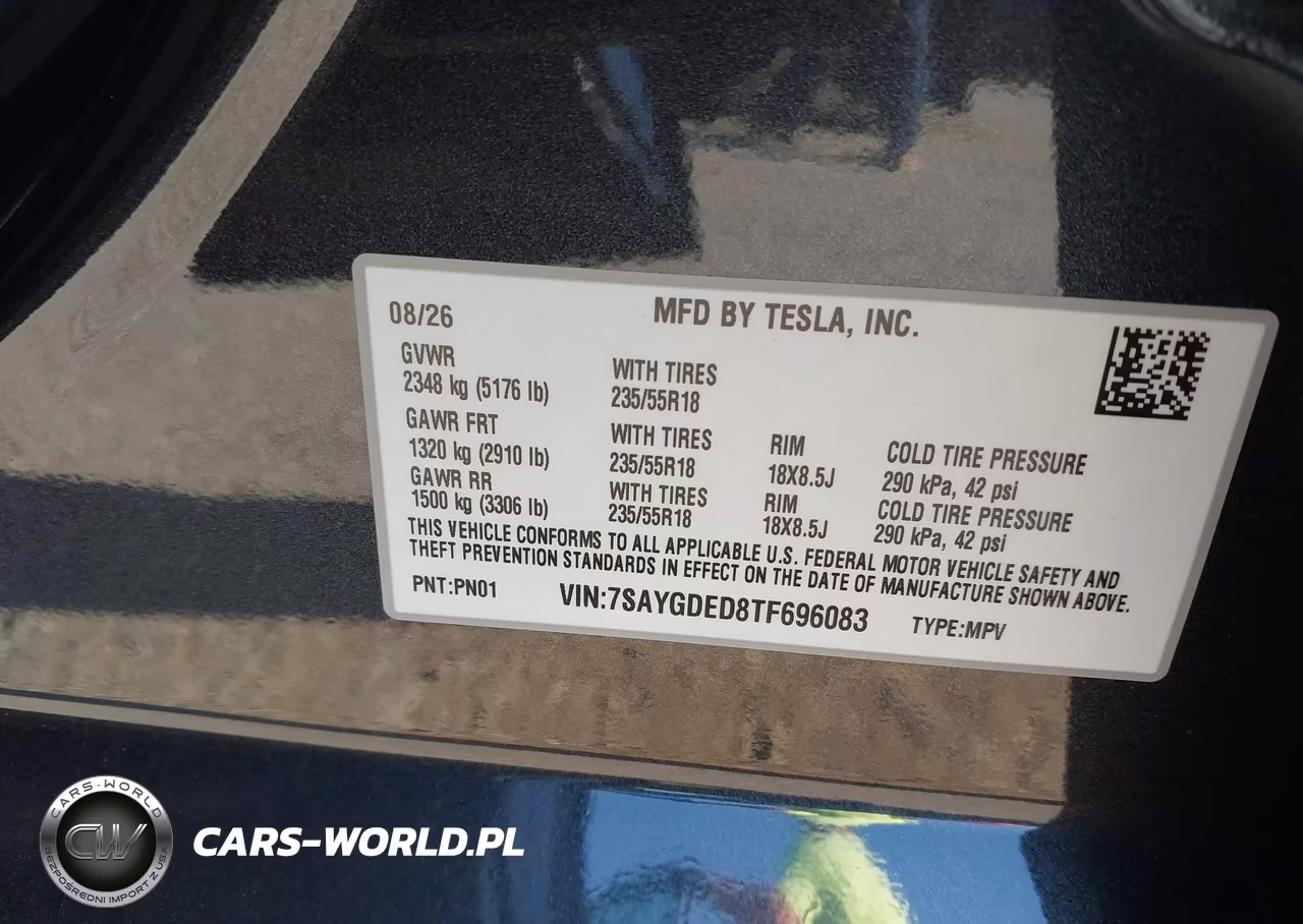 2026 Tesla Model Y Premium Rear-Wheel Drive-Rear-Wheel Drive VIN:7SAYGDED8TF696083 - 9