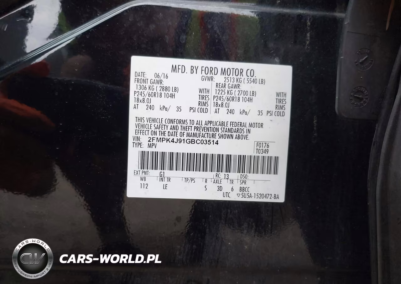 2016 Ford Edge Sel VIN:2FMPK4J91GBC03514 - 9