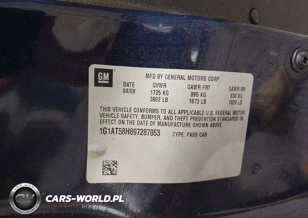 2009 Chevrolet Cobalt Lt VIN:1G1AT58H897287863 - 9