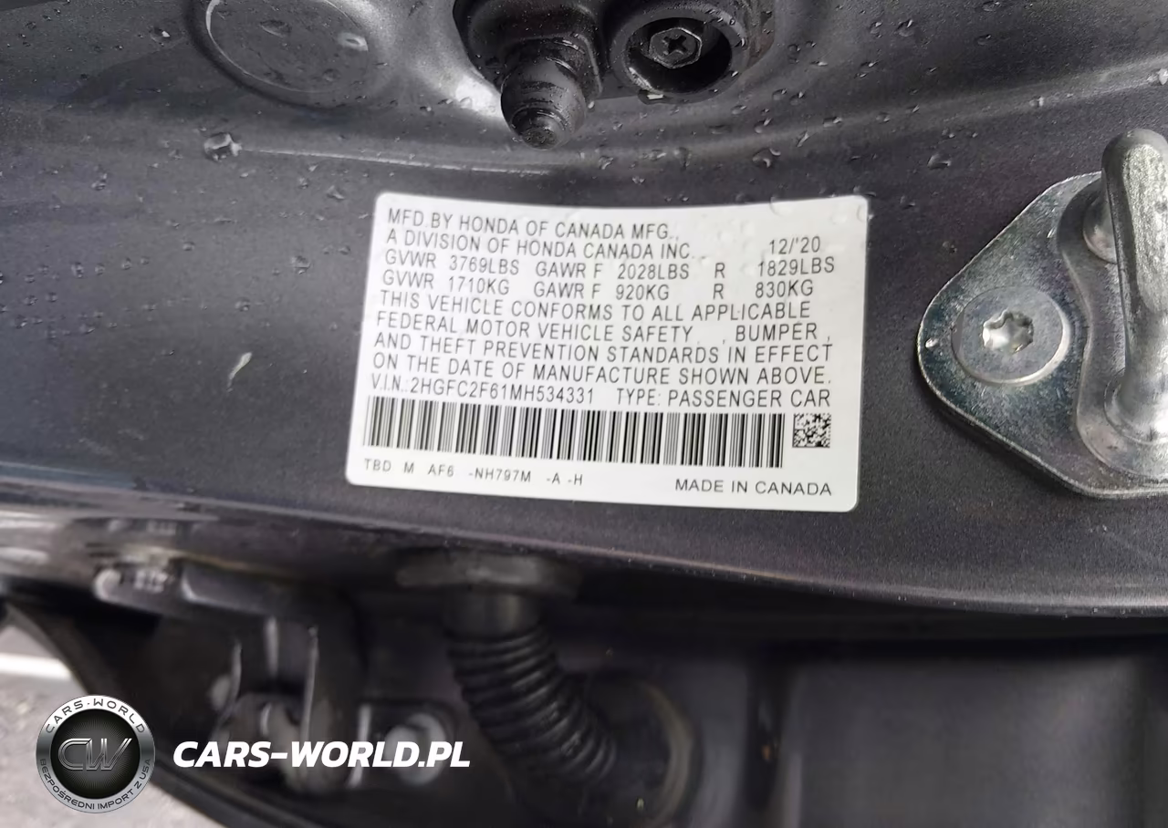 2021 Honda Civic Lx VIN:2HGFC2F61MH534331 - 9