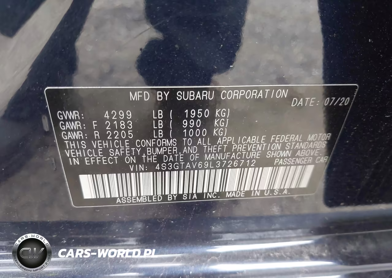 2020 Subaru Impreza Premium 5-Door VIN:4S3GTAV69L3726712 - 9