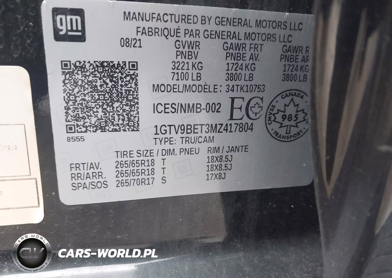 2021 GMC Sierra 1500 Sle VIN:1GTV9BET3MZ417804 - 9