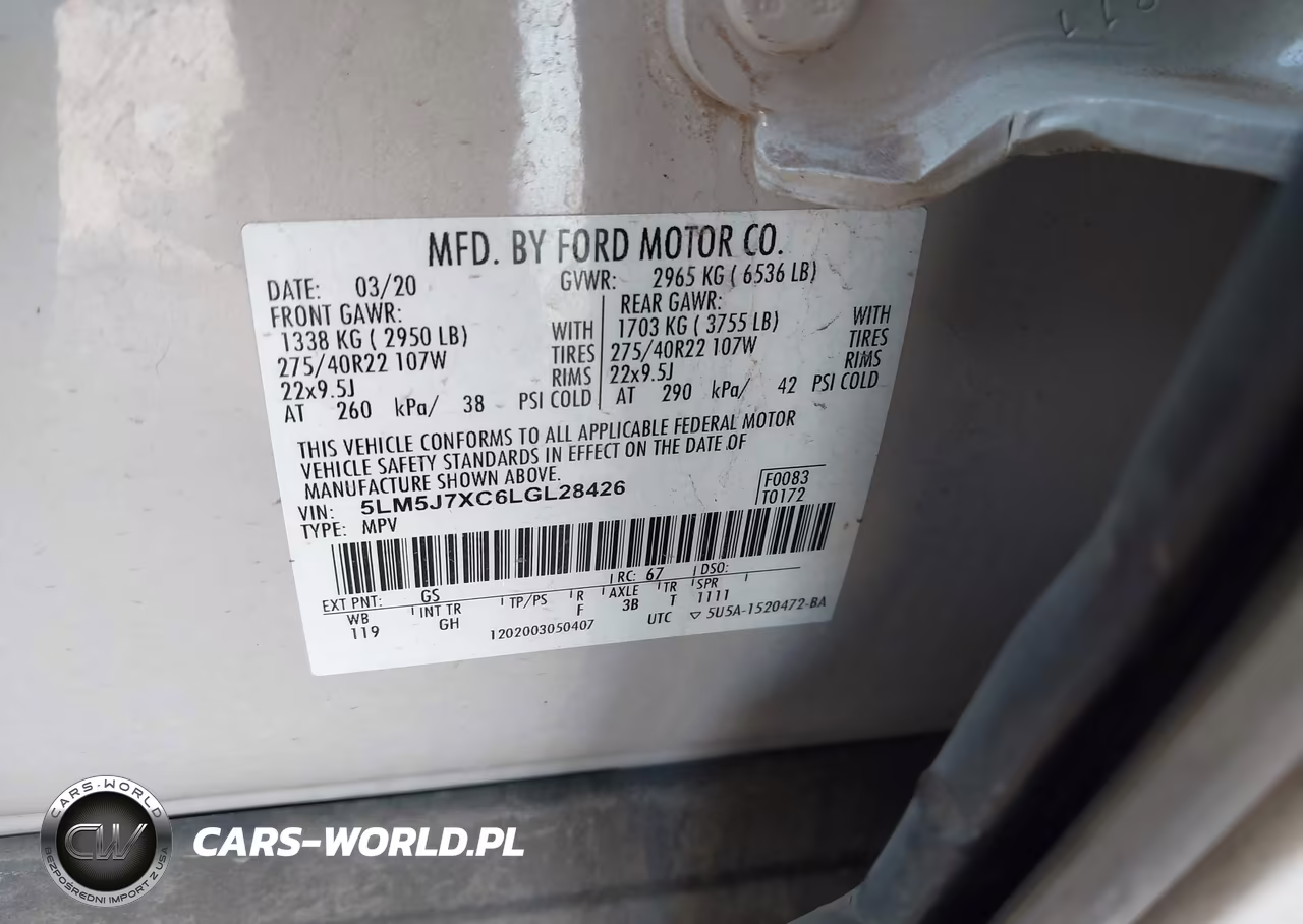 2020 Lincoln Aviator Reserve VIN:5LM5J7XC6LGL28426 - 9