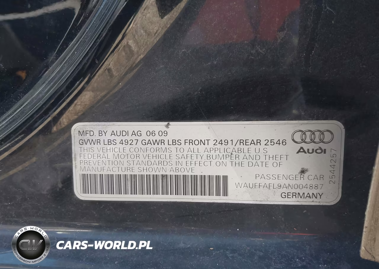 2010 Audi A4 2.0T Premium VIN:WAUFFAFL9AN004887 - 9
