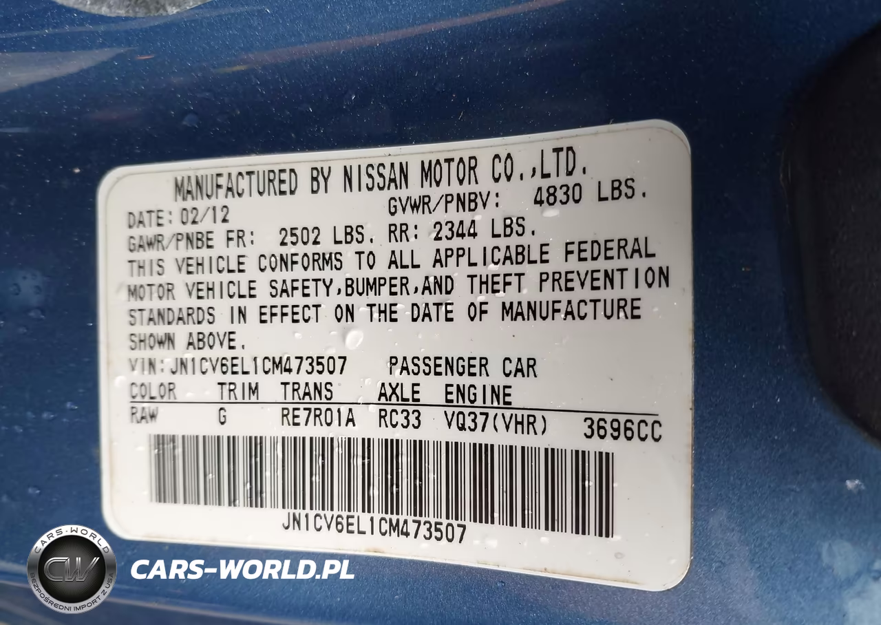 2012 Infiniti G37X VIN:JN1CV6EL1CM473507 - 9