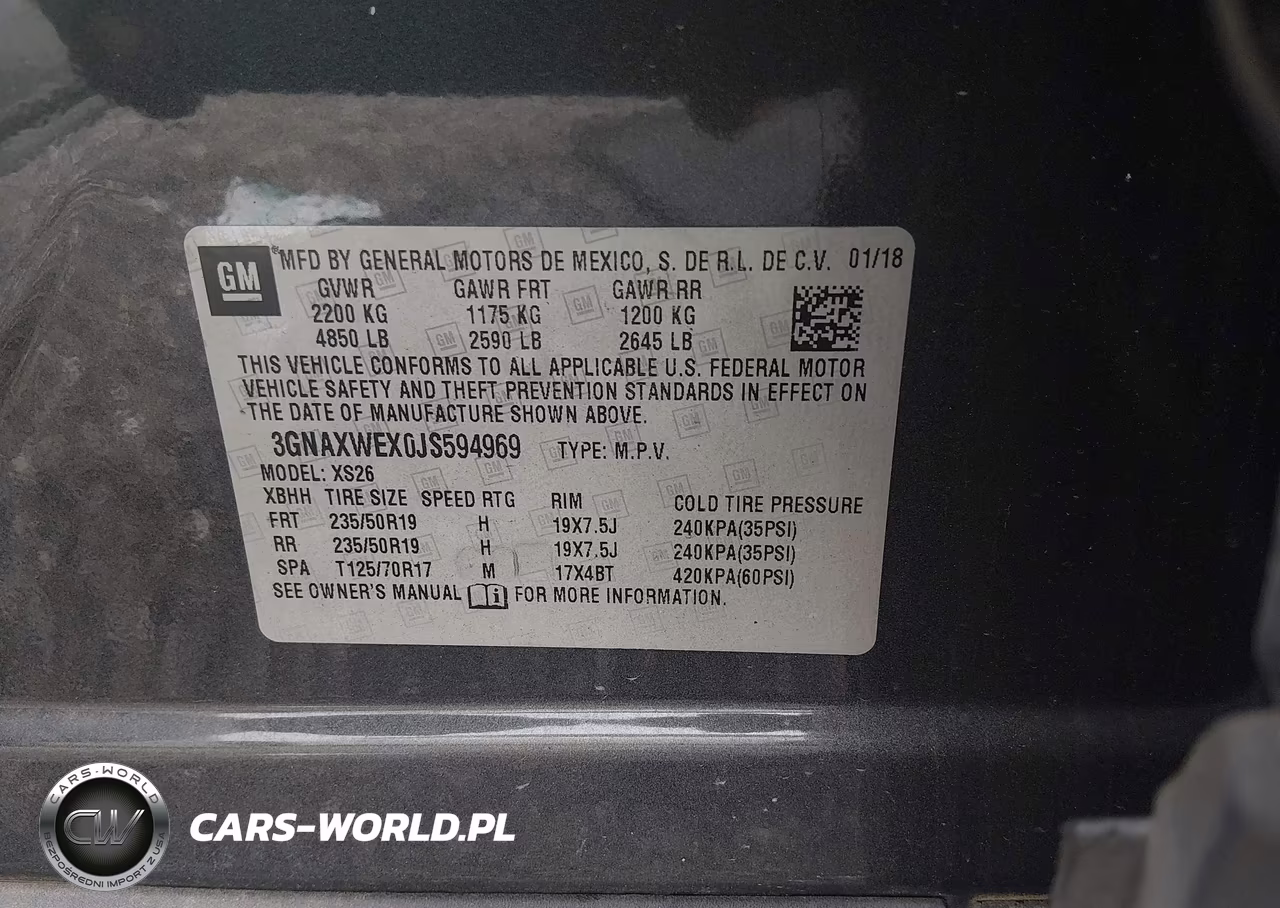 2018 Chevrolet Equinox Premier VIN:3GNAXWEX0JS594969 - 9