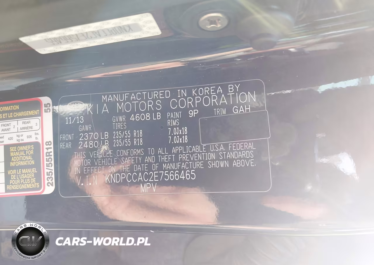 2014 Kia Sportage Ex VIN:KNDPCCAC2E7566465 - 9