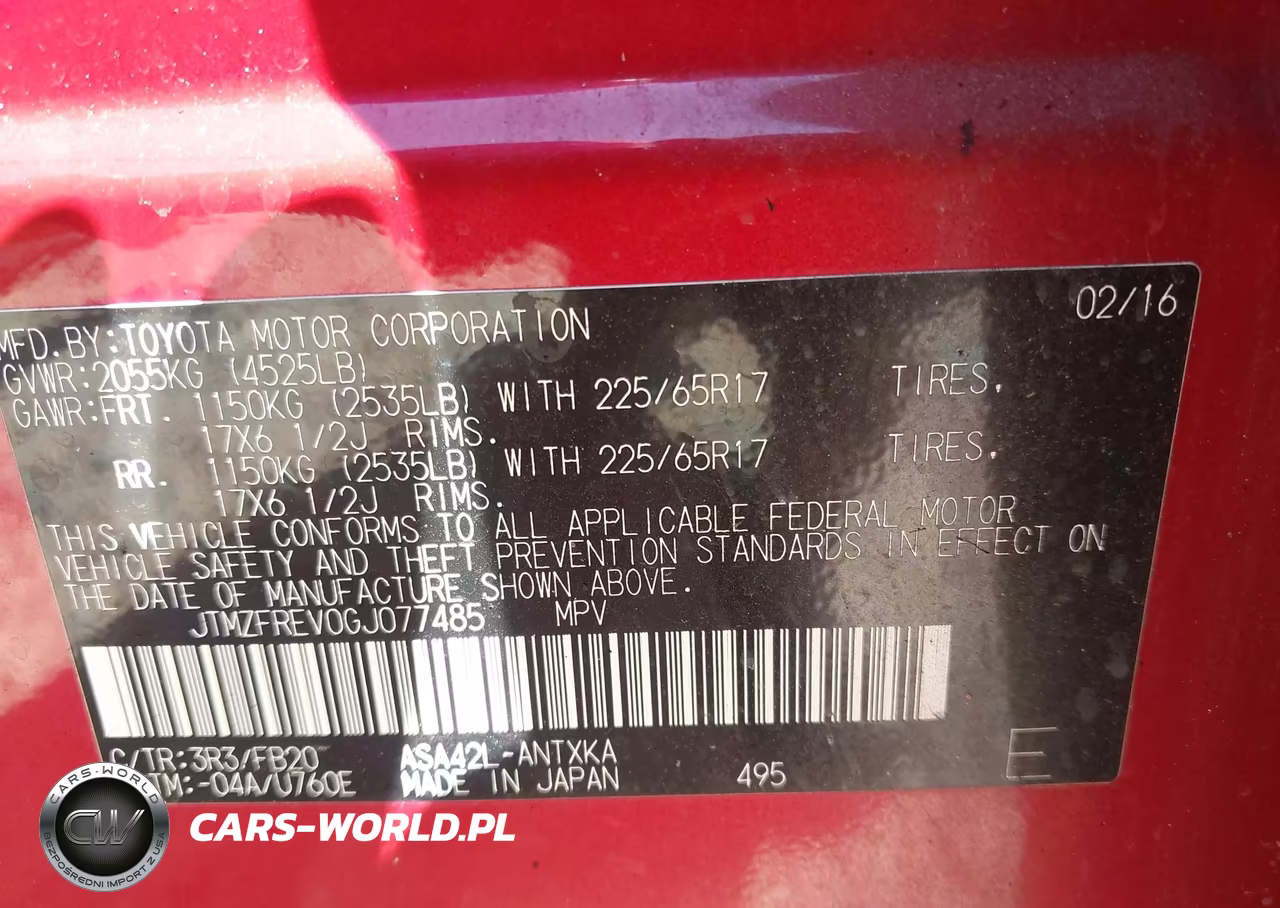 2016 Toyota Rav4 Le VIN:JTMZFREV0GJ077485 - 9