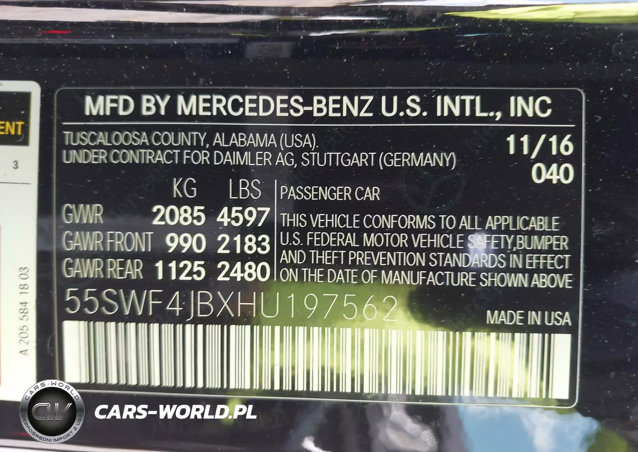 2017 Mercedes-Benz C 300 VIN:55SWF4JBXHU197562 - 9