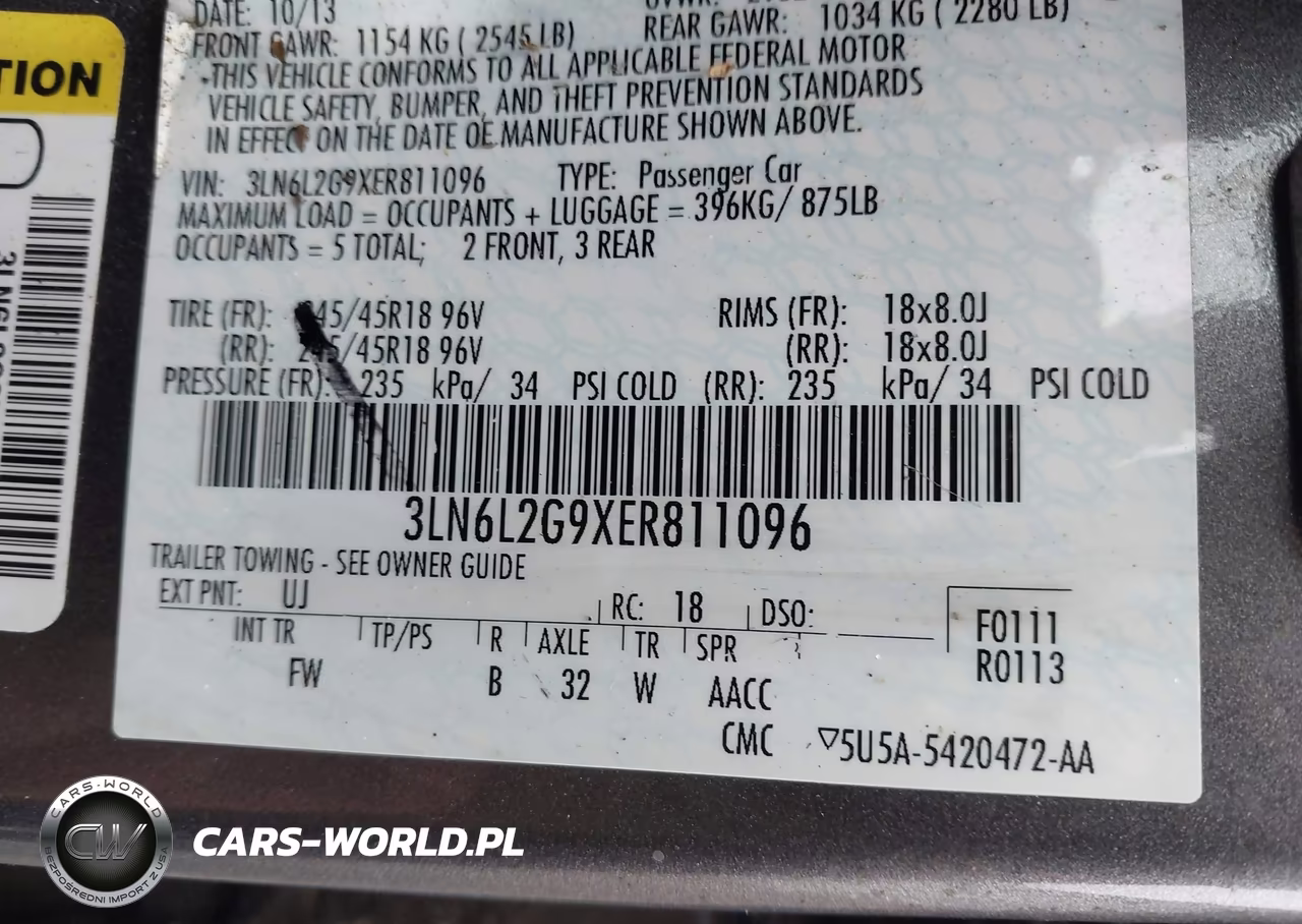 2014 Lincoln Mkz VIN:3LN6L2G9XER811096 - 9