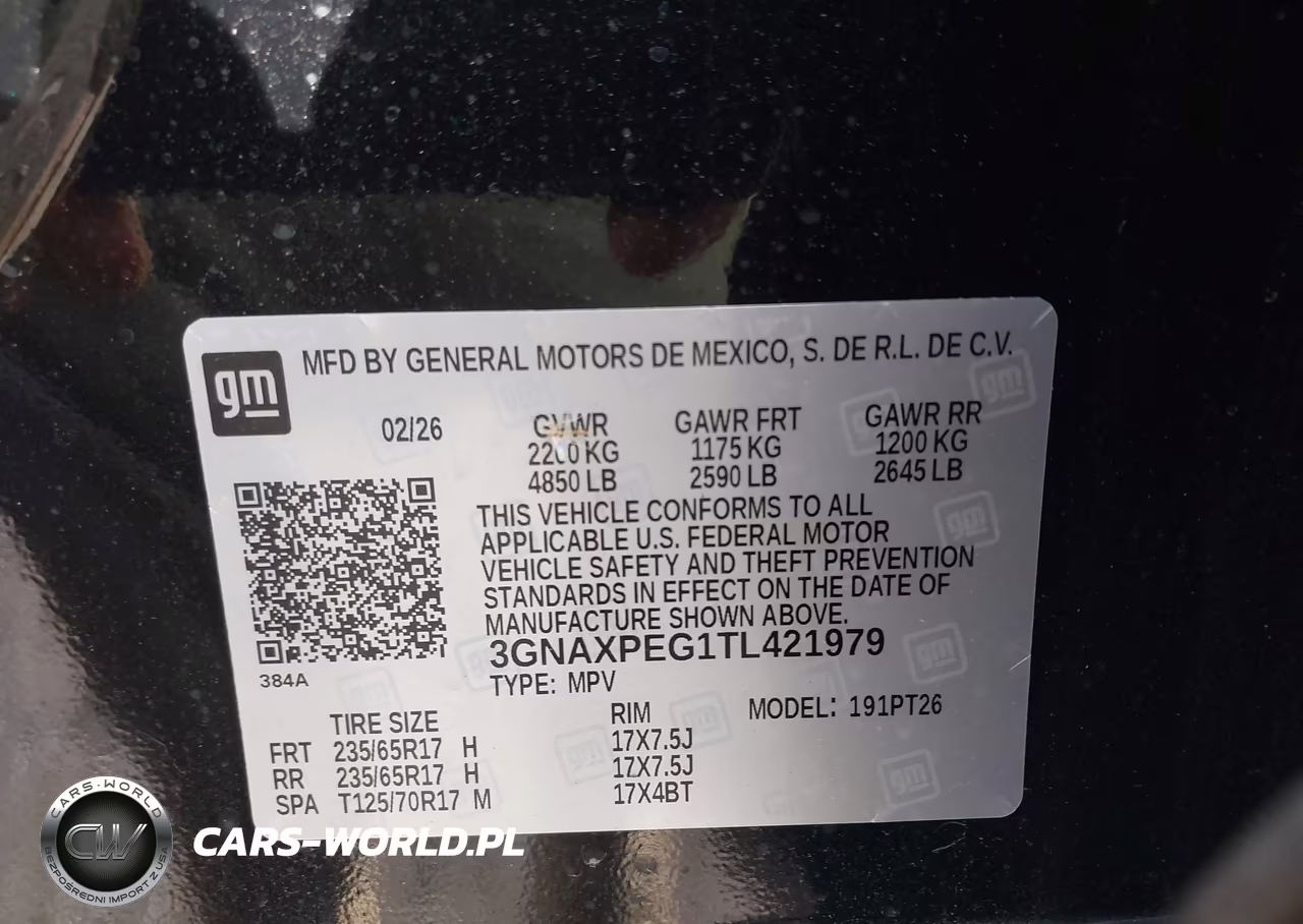 2026 Chevrolet Equinox Awd Lt VIN:3GNAXPEG1TL421979 - 9