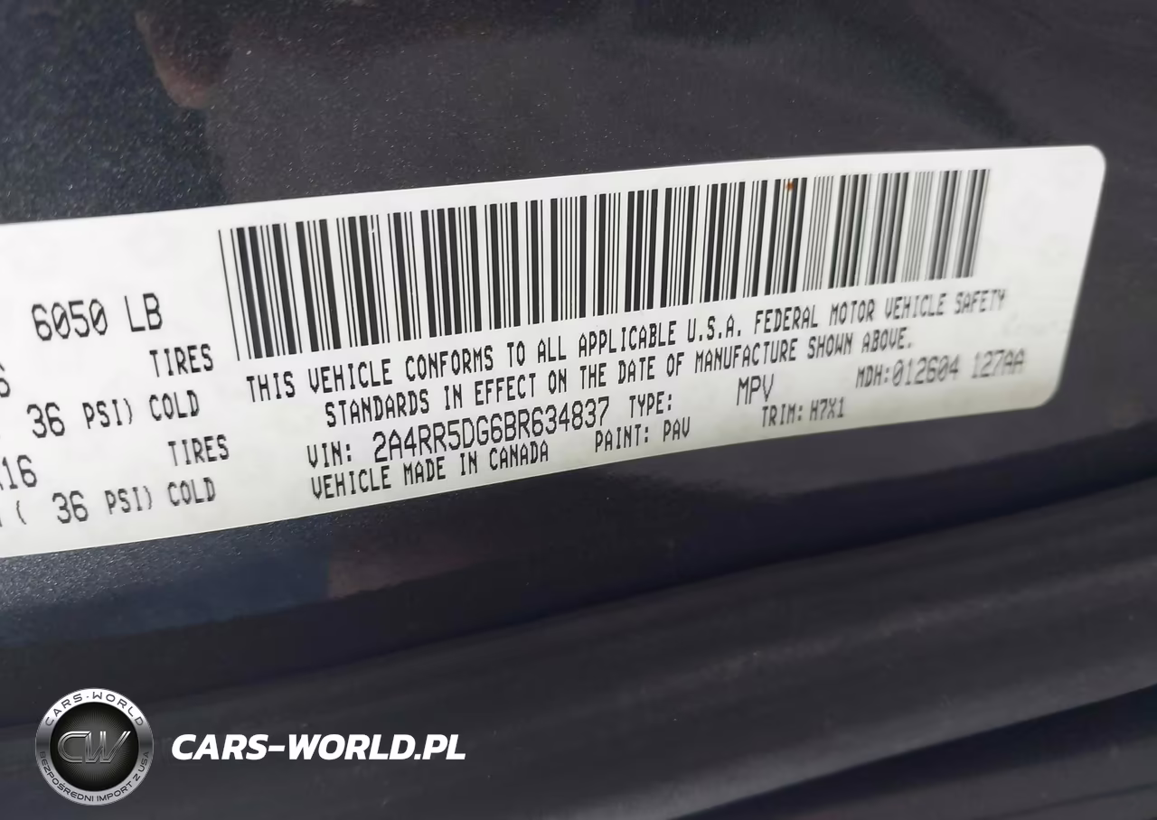 2011 Chrysler Town & Country Touring VIN:2A4RR5DG6BR634837 - 9