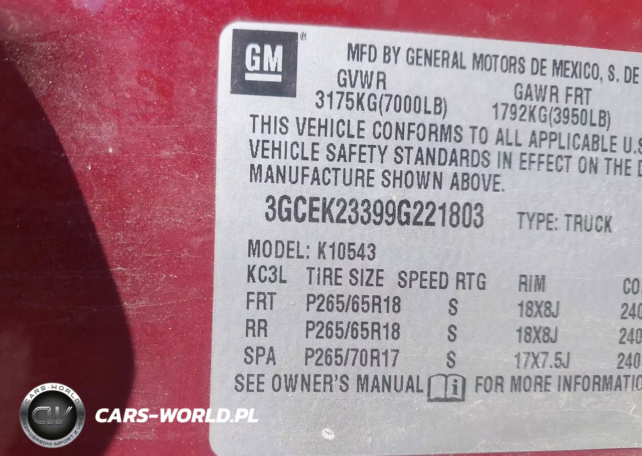 2009 Chevrolet Silverado 1500 Lt VIN:3GCEK23399G221803 - 9