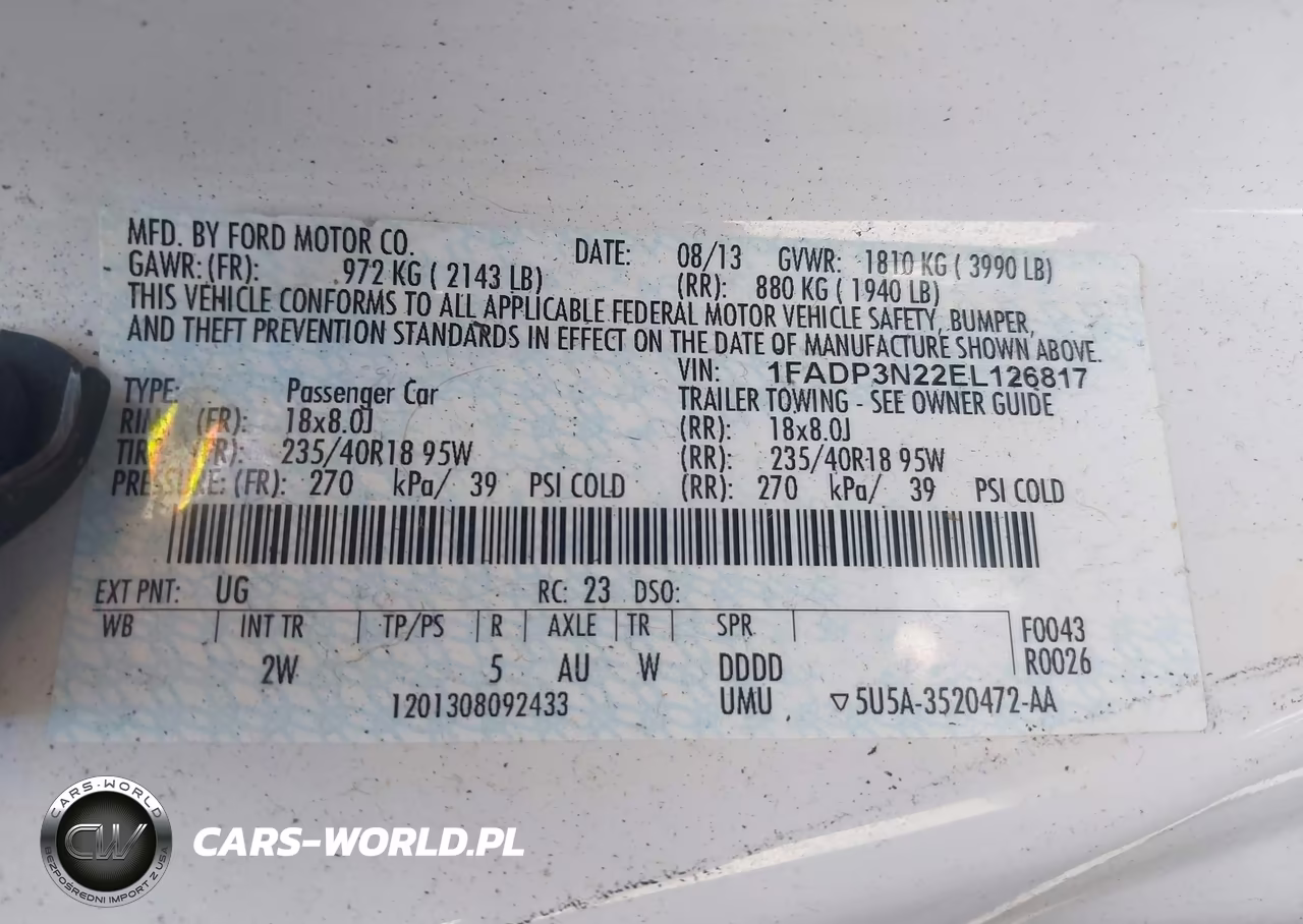 2014 Ford Focus Titanium VIN:1FADP3N22EL126817 - 9