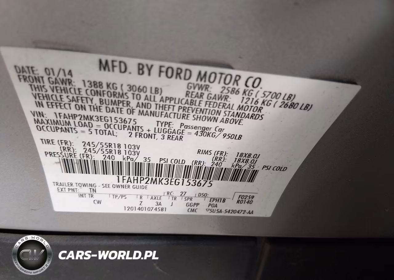 2014 Ford Police Interceptor VIN:1FAHP2MK3EG153675 - 9