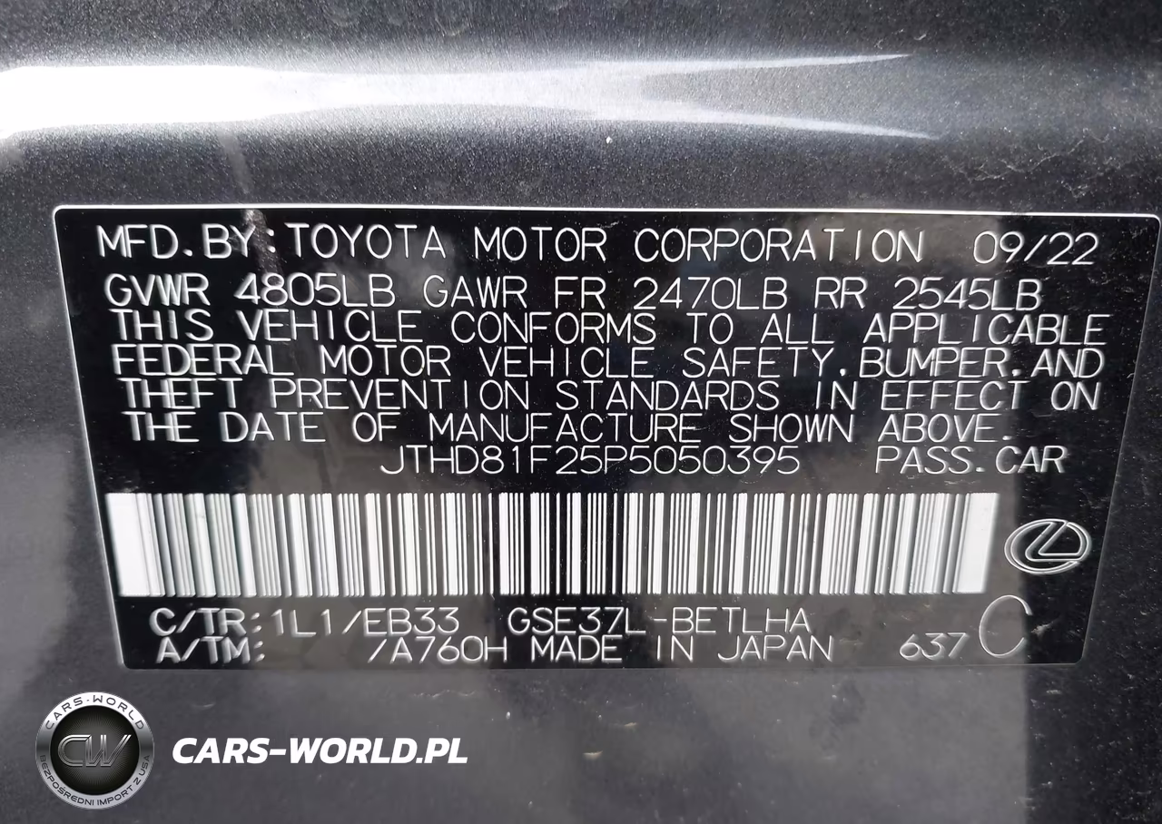 2023 Lexus Is 300 VIN:JTHD81F25P5050395 - 9